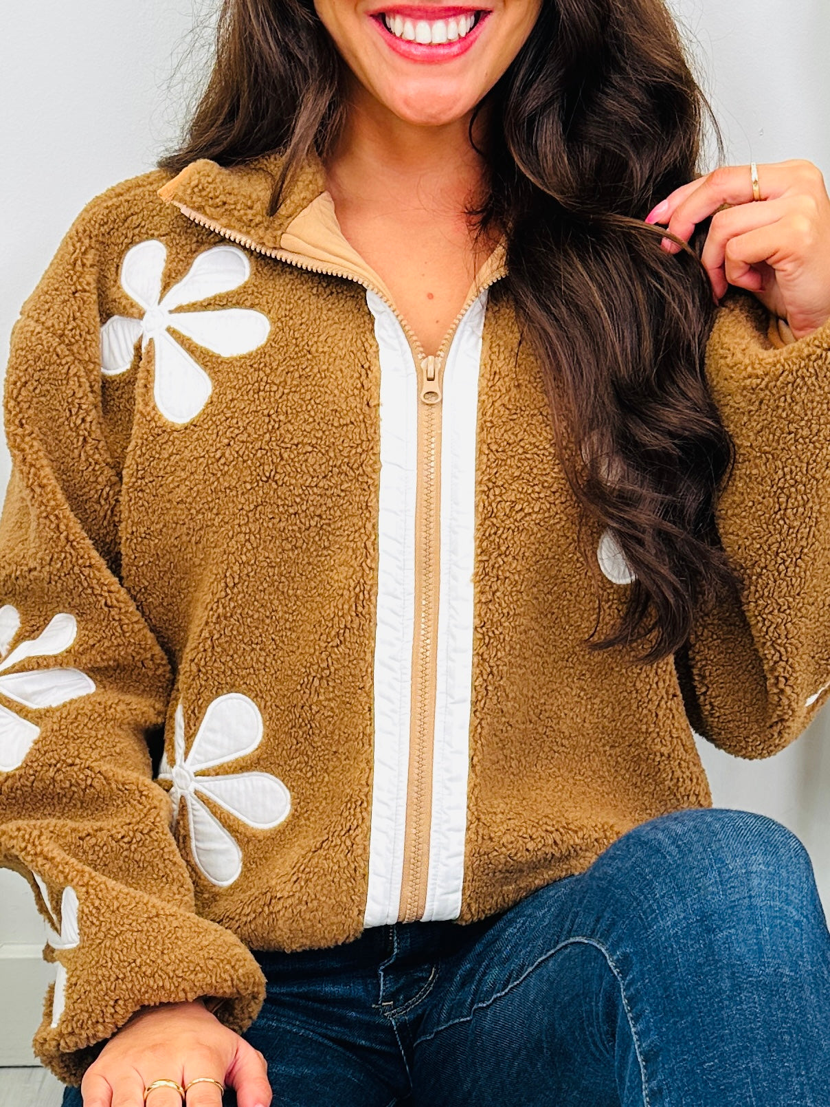 Mocha Daisy Jacket
