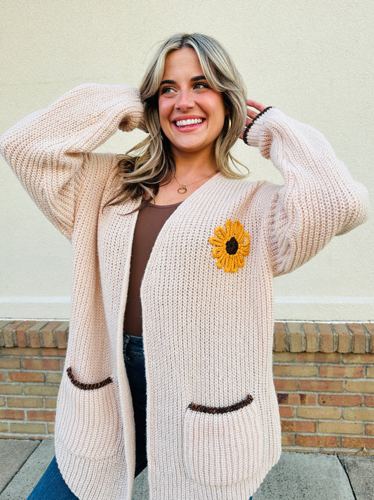 Harvest Sunflower Cardigan