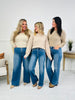 Go Into Detail Tummy Control Wide Leg Jeans
