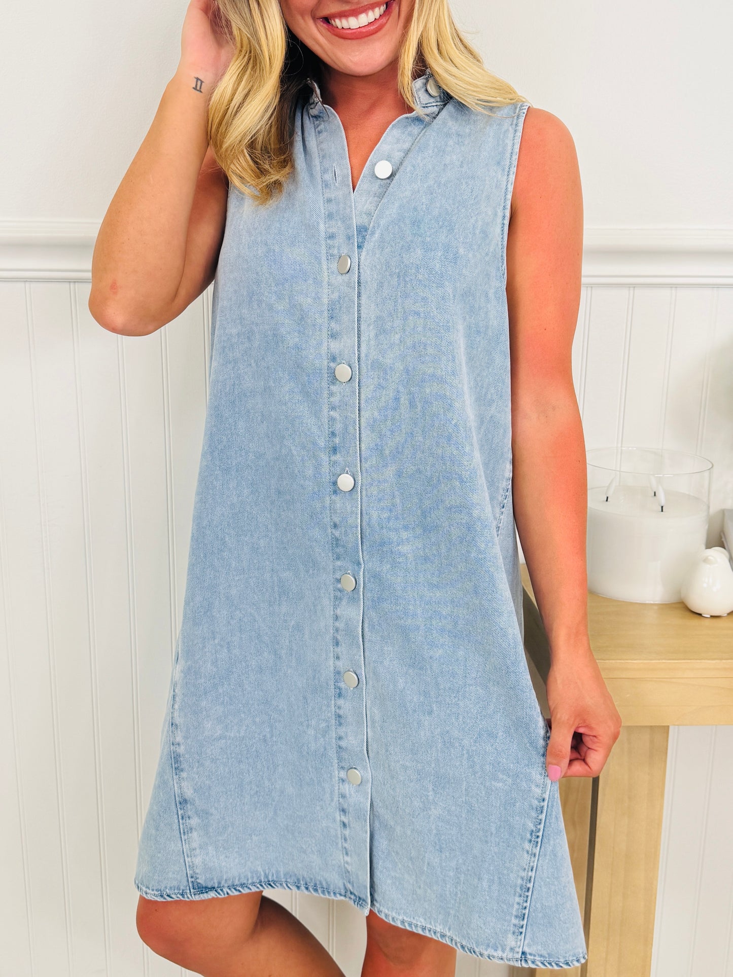 Denim Destination Shift Dress