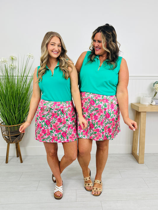 The Sun Kissed Skort In Naples Print