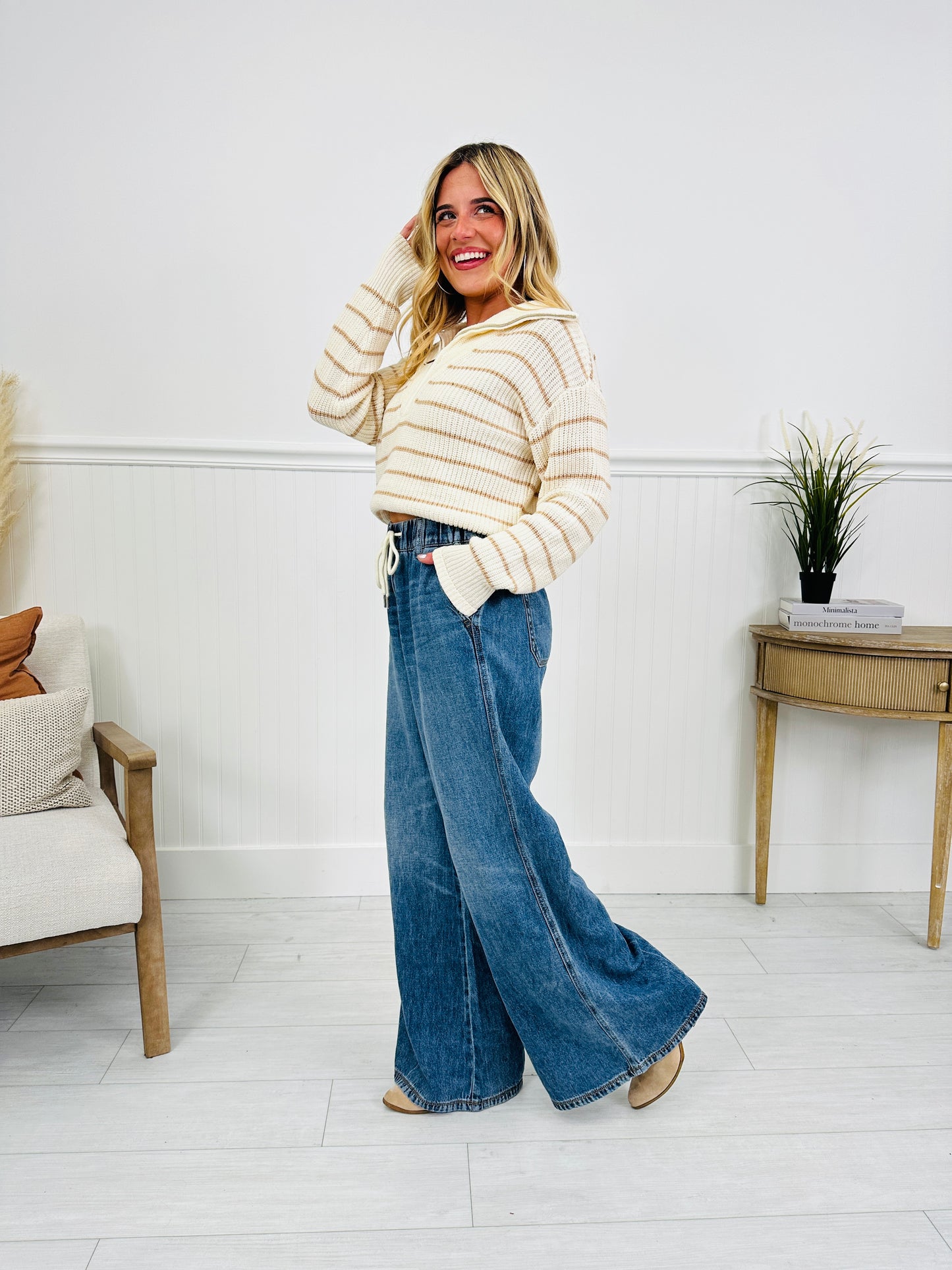 Judy Blue Easy Does It Featherweight Palazzo Jeans