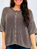 Casual Company Cardigan In Dark Brown