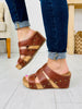 Studded Bliss Wedges In Whiskey