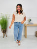 Triple the Comfort Cropped Wide Leg Jeans in Three Inseams