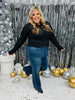 Judy Blue Dazzle Me Rhinestone Flare Jeans in Reg/Curvy