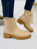 Power Strut Booties In Beige