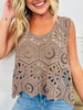 Crochet All Day Top-- Multiple Colors!