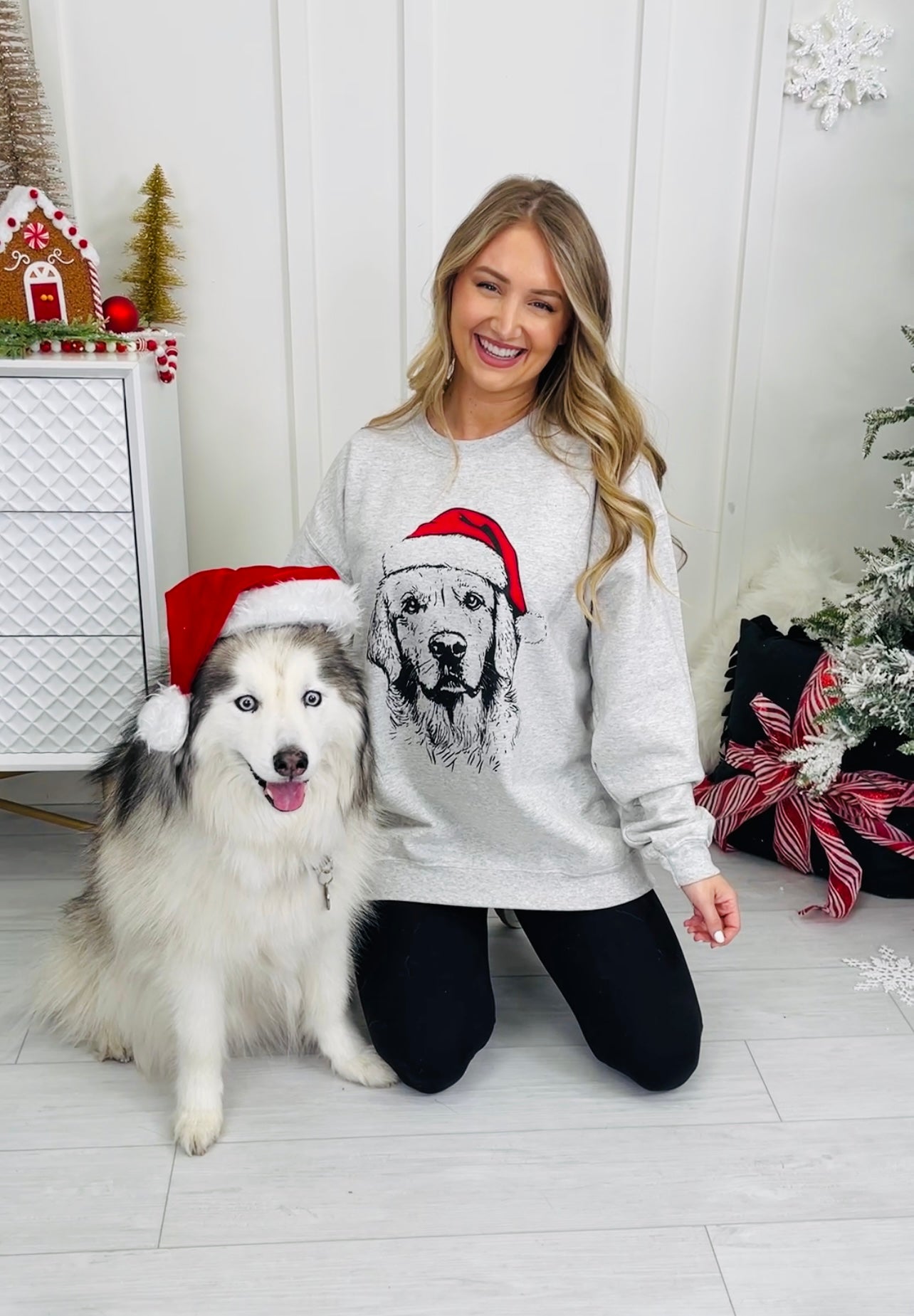 Jolly Husky Graphic Crewneck Sweatshirt