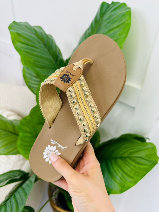 Champagne Crush Flip Flops In Natural