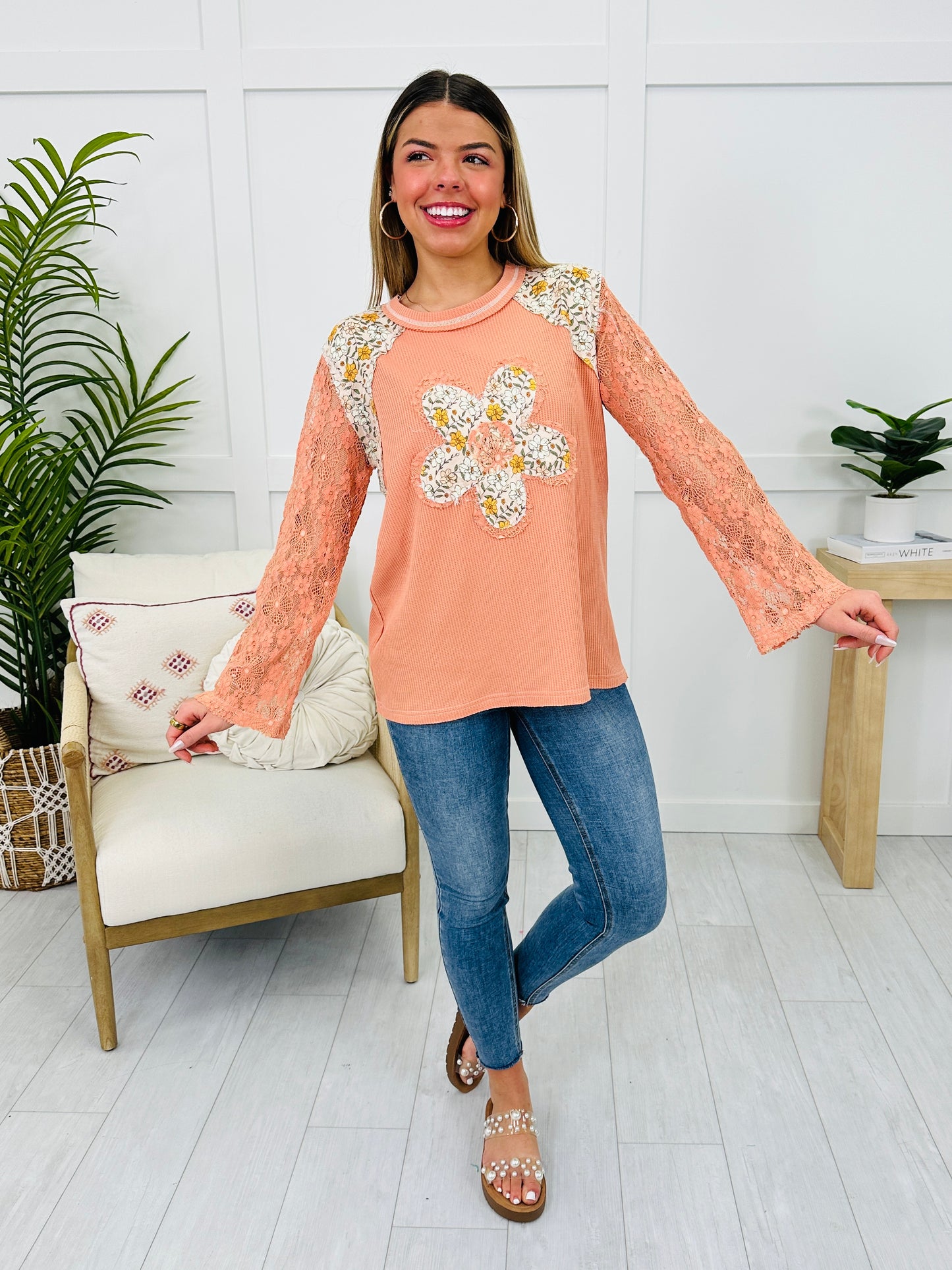 Beloved Bliss Top In Pale Orange