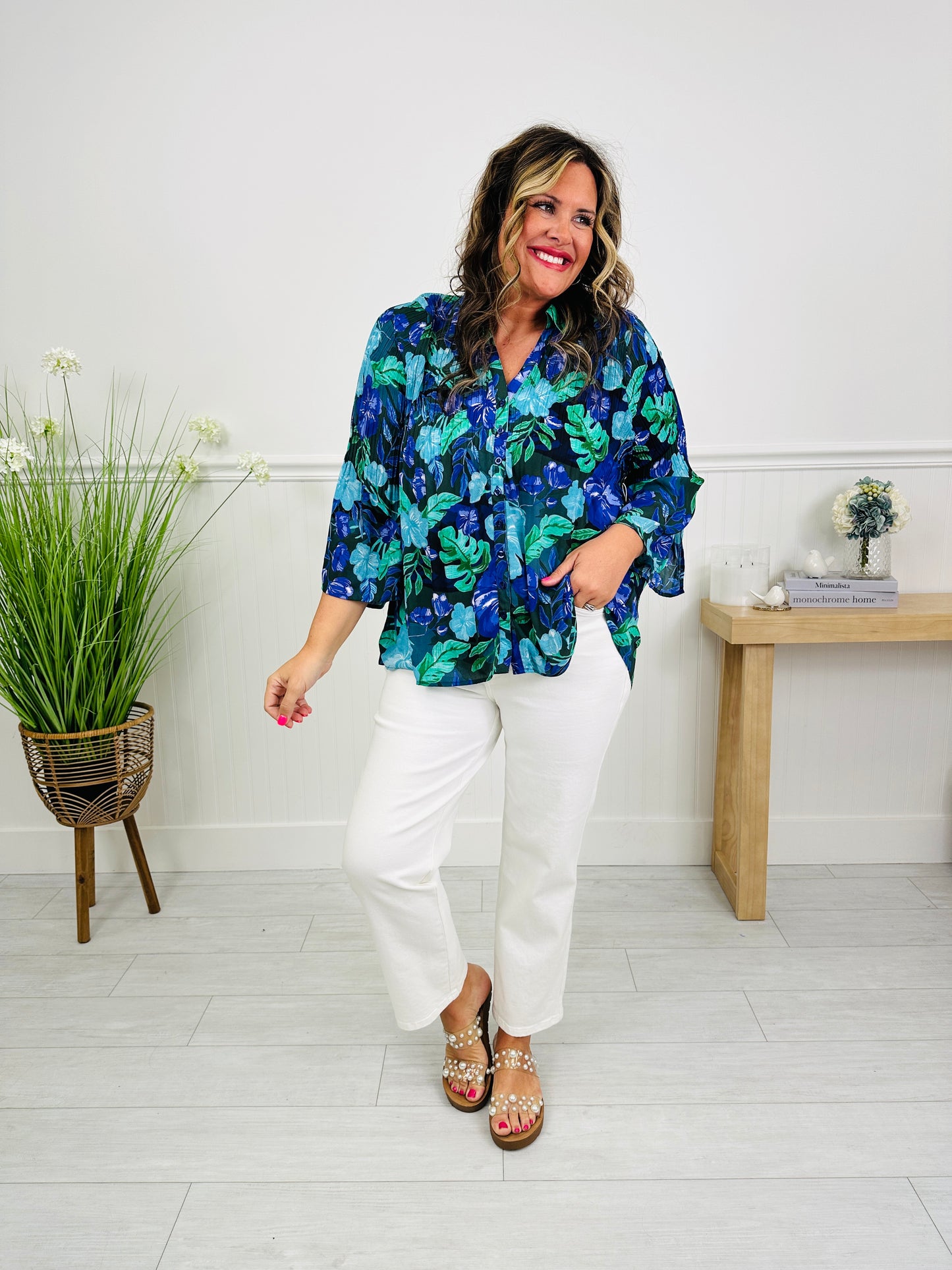 Let the Sunshine In Top in Naples Print