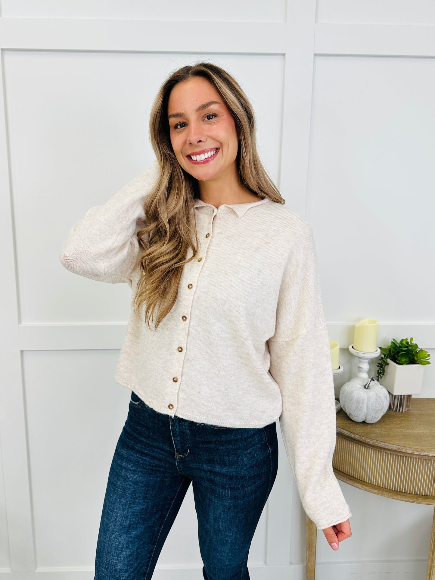 Keep It Classic Cardigan In H Beige