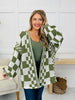 The Final Checkpoint Cardigan in Olive Combo
