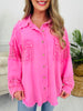 The Overlay Top in Pink