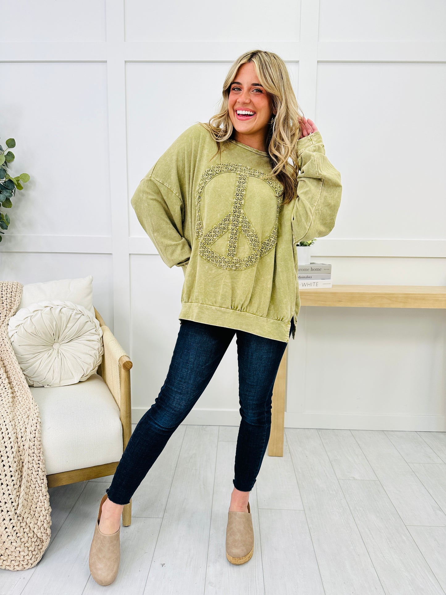 Radiate Peace And Love Sweatshirt- Multiple Colors!