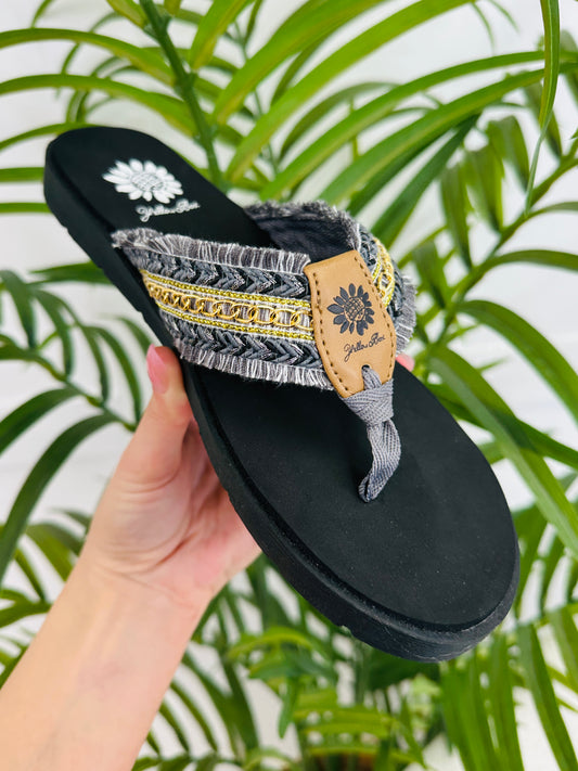 Coastline Couture Flip Flops In Black