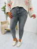 Judy Blue Gorgeous in Gray Tummy Control Butt Lifting Skinny Jeans in Reg/Curvy