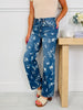 Garden Party Tummy Control Wide Leg Jeans