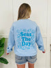 Seas The Day Graphic Crewneck Sweatshirt