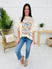 Watercolor Whimsy Top In Cream