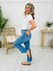 Severely Soft Tummy Control Cropped Kick Flare Jeans