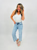 Can't Crop The Feeling MOCO Exclusive Tummy Control Cropped Wide Leg Jeans