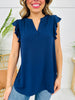Ruffle Effect Top- Multiple Colors!