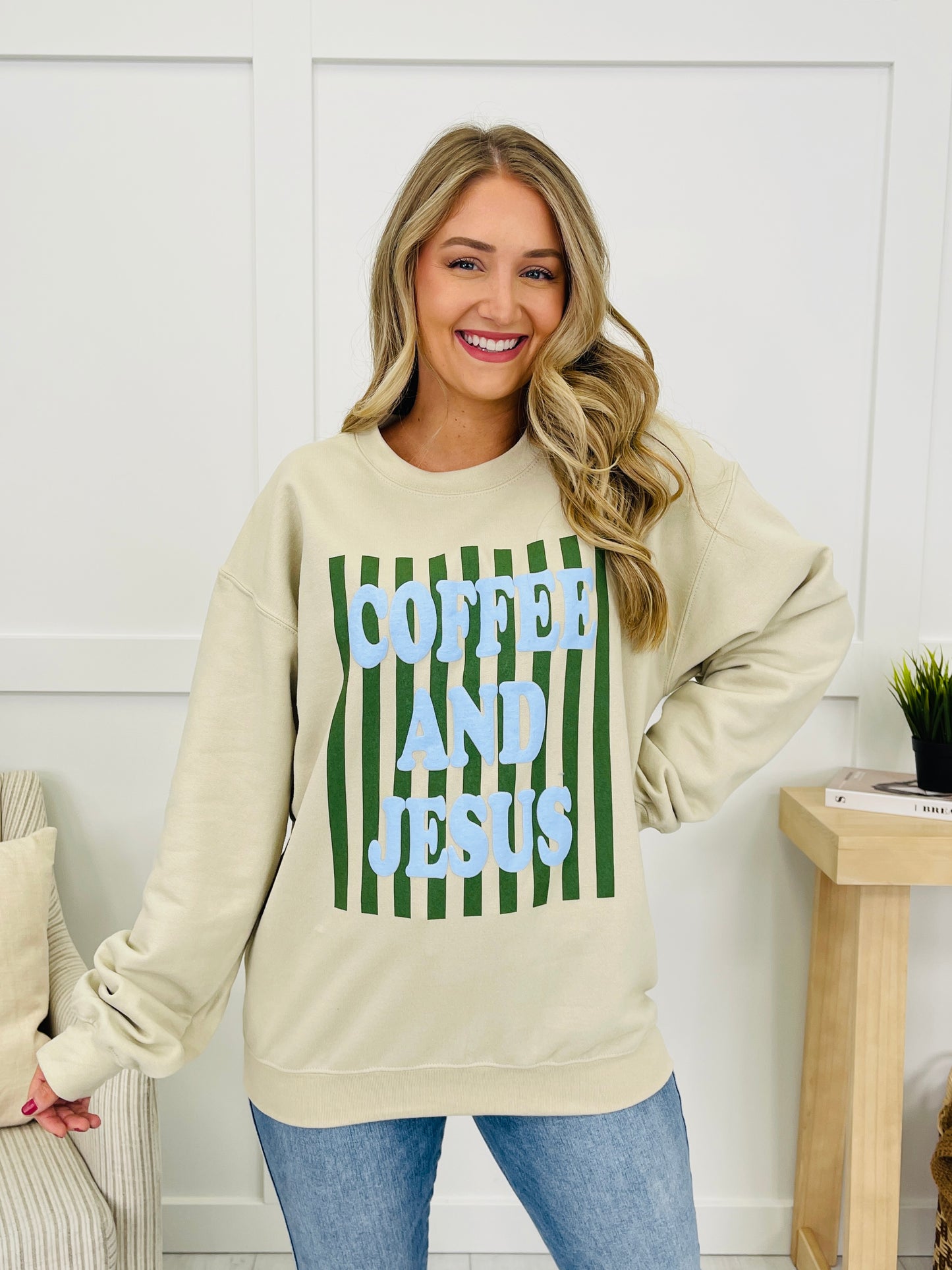 Coffee and Jesus Crewneck Sweatshirt