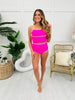 Ultra High Waisted Swim Bottoms in Bright Pink