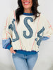 True Blue Americana Pullover