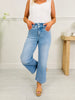 Double the Fun Wide Leg Cropped Tummy Control Jeans