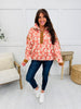 Wildflower Cottage Pullover In Rust Floral