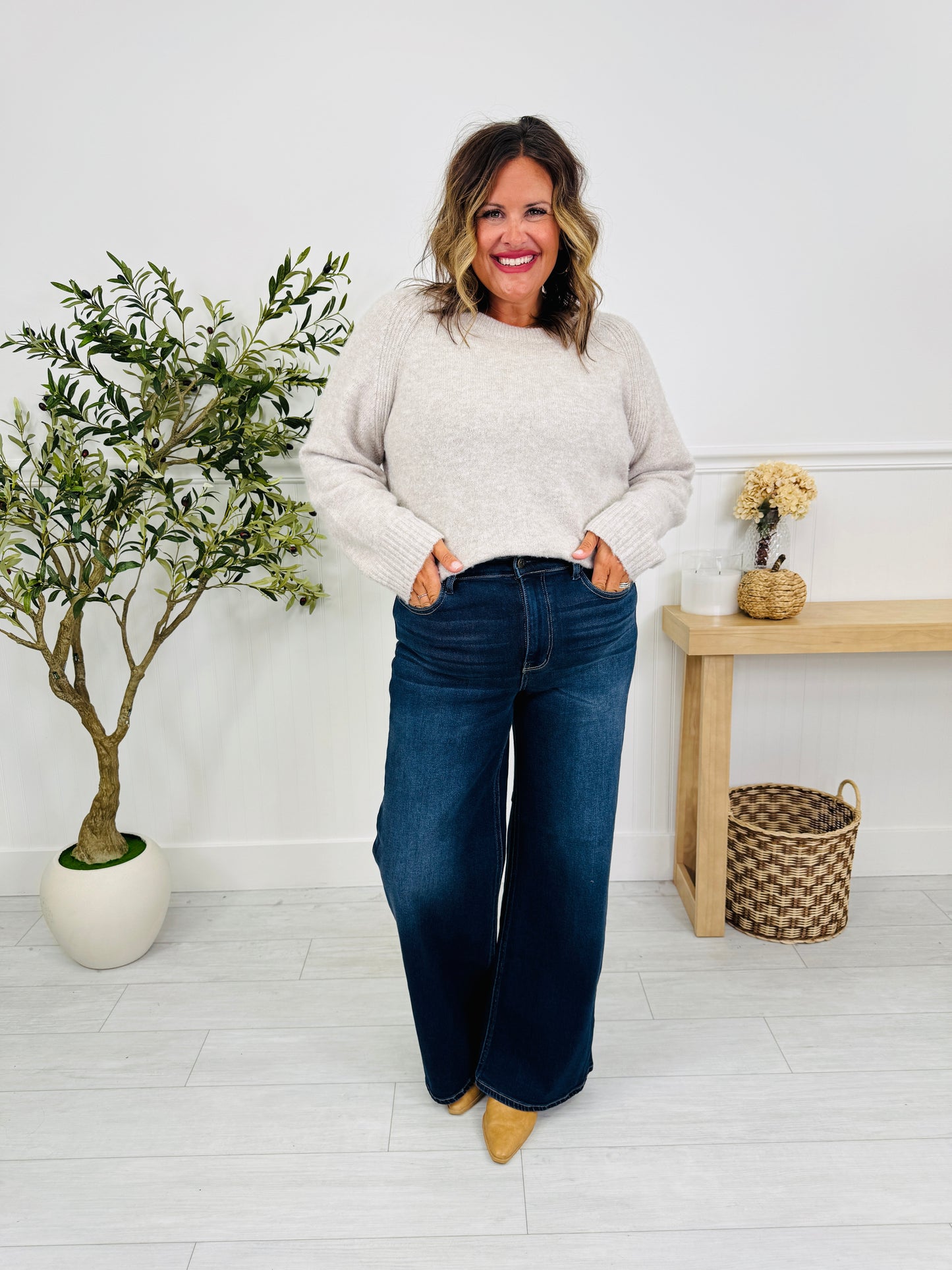 Judy Blue Elevated Essentials Retro Wide Leg Jeans In Regular And Petite