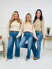 Go Into Detail Tummy Control Wide Leg Jeans