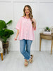 Linear Lounge Top In Dk Pink