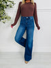 Full Of Style Tummy Control Wide Leg Jeans In Multiple Inseams