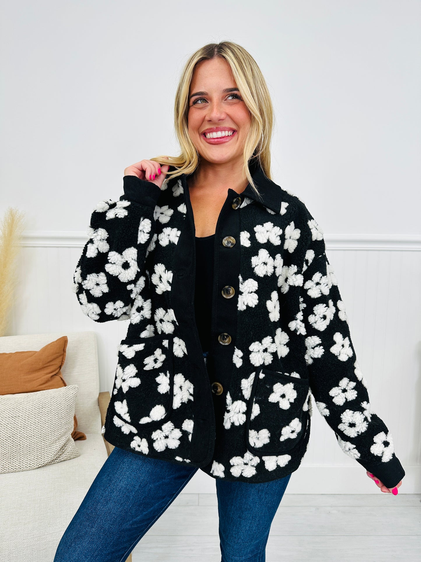 First Frost Florals Fleece Jacket