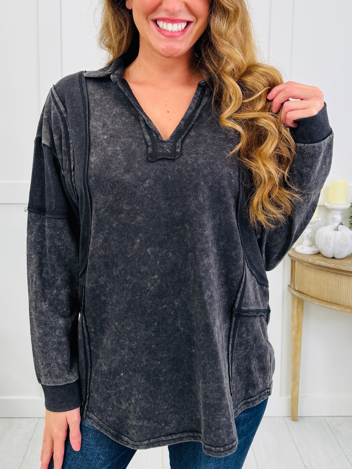 Right Where You Left It Pullover In Multiple Colors