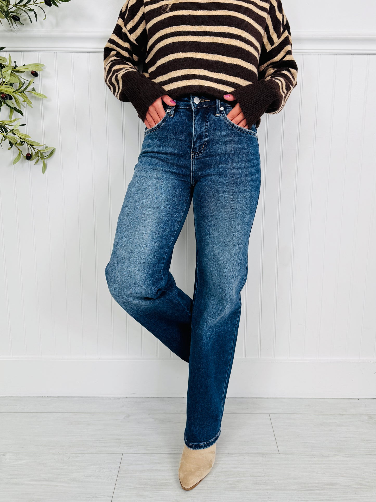 All About You Straight Leg Tummy Control Jeans in Three Inseams