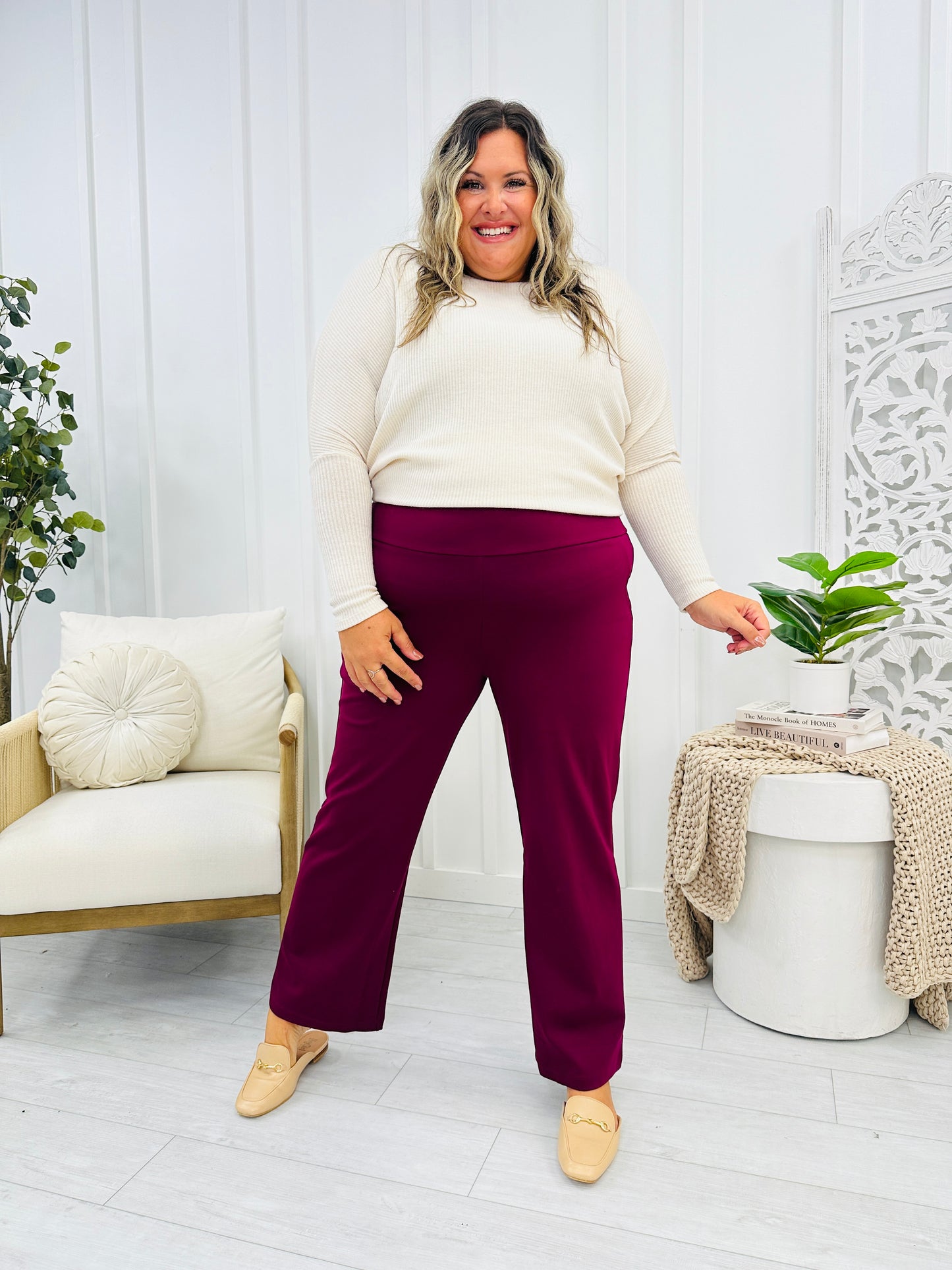 REG/CURVY Straight Leg Magic Pants-Multiple Colors!