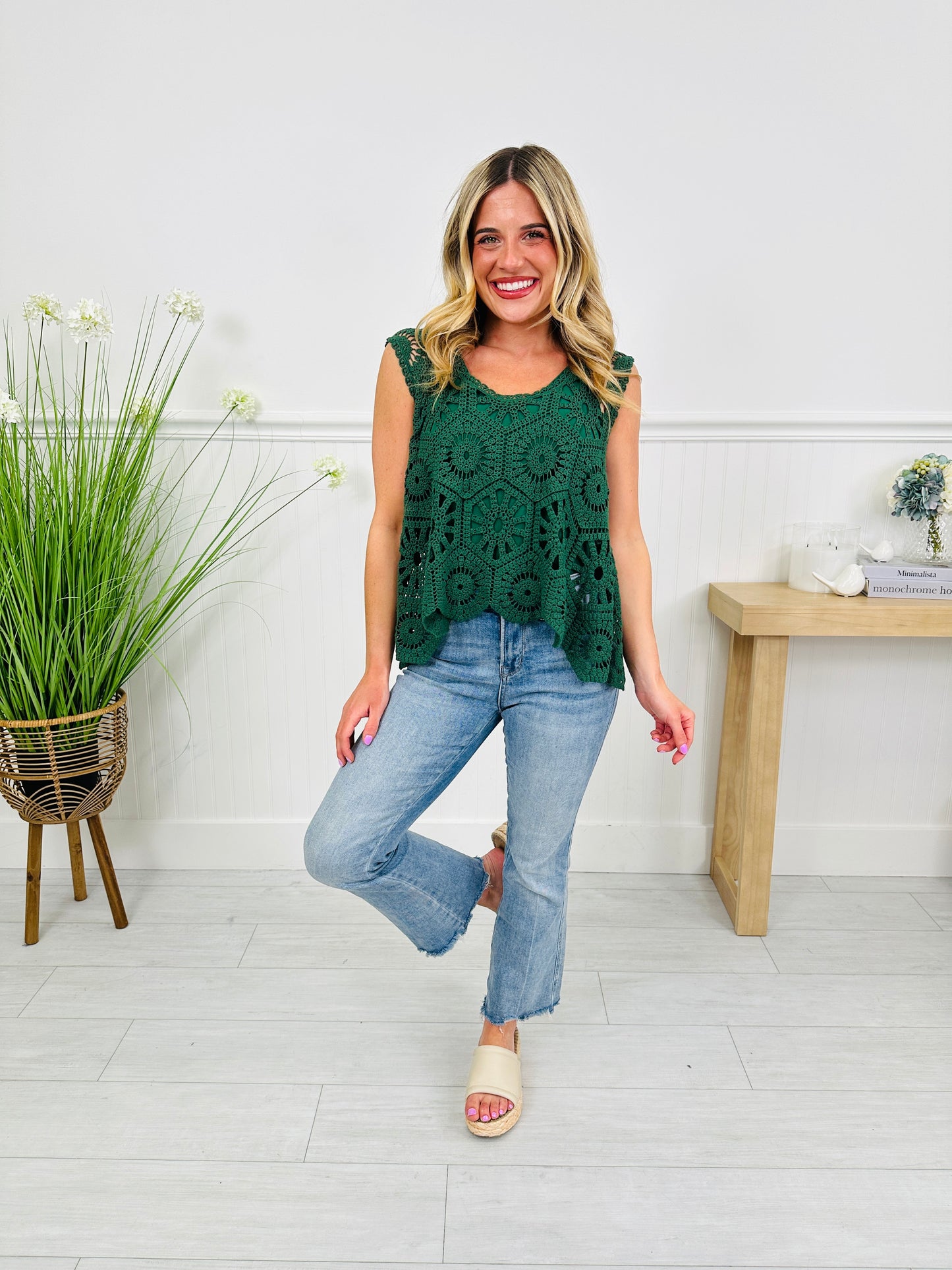 Crochet All Day Top In Multiple Colors