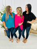 REG/CURVY MOCO Exclusive Basic Airflow Top in Three Colors!