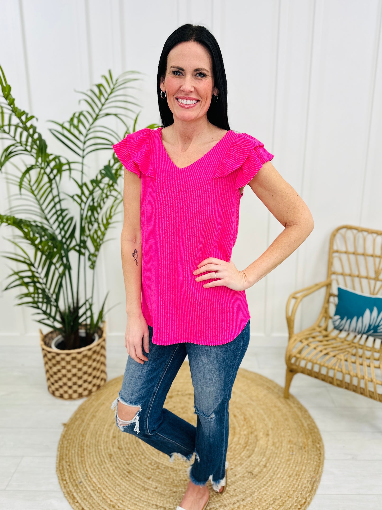 DOORBUSTER! Along The Right Path Top- Multiple Colors!