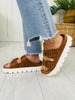 Seaside Stride Sandals In Cognac