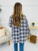 Chilled Out Plaid Top in Navy