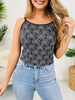 Daisy Chain Tank Top in Charcoal Black
