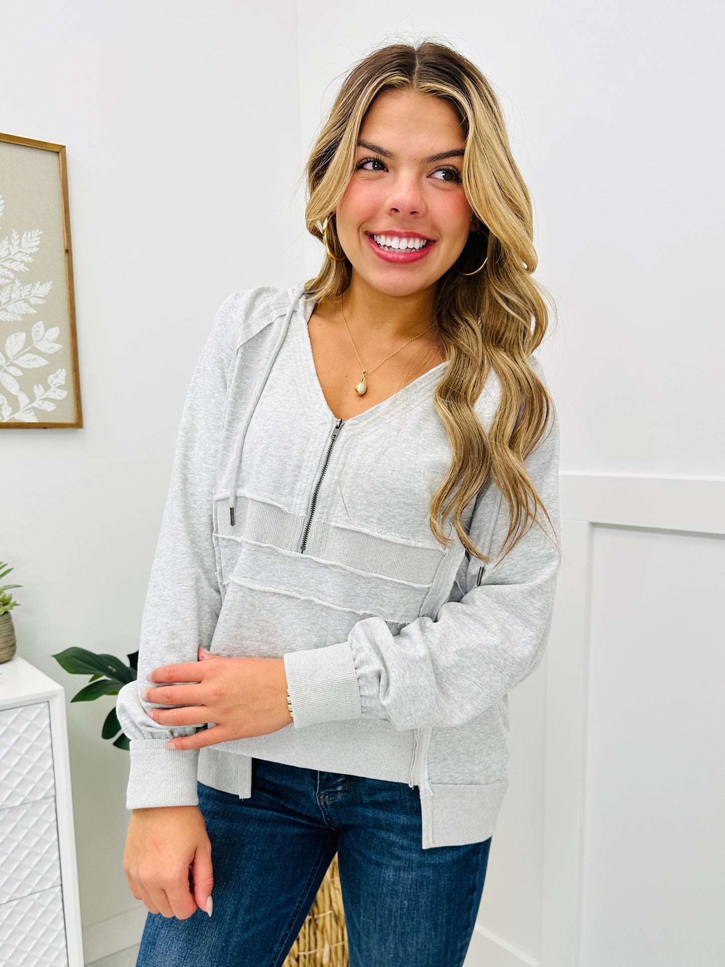 REG/CURVY Zip Into Comfort Pullover