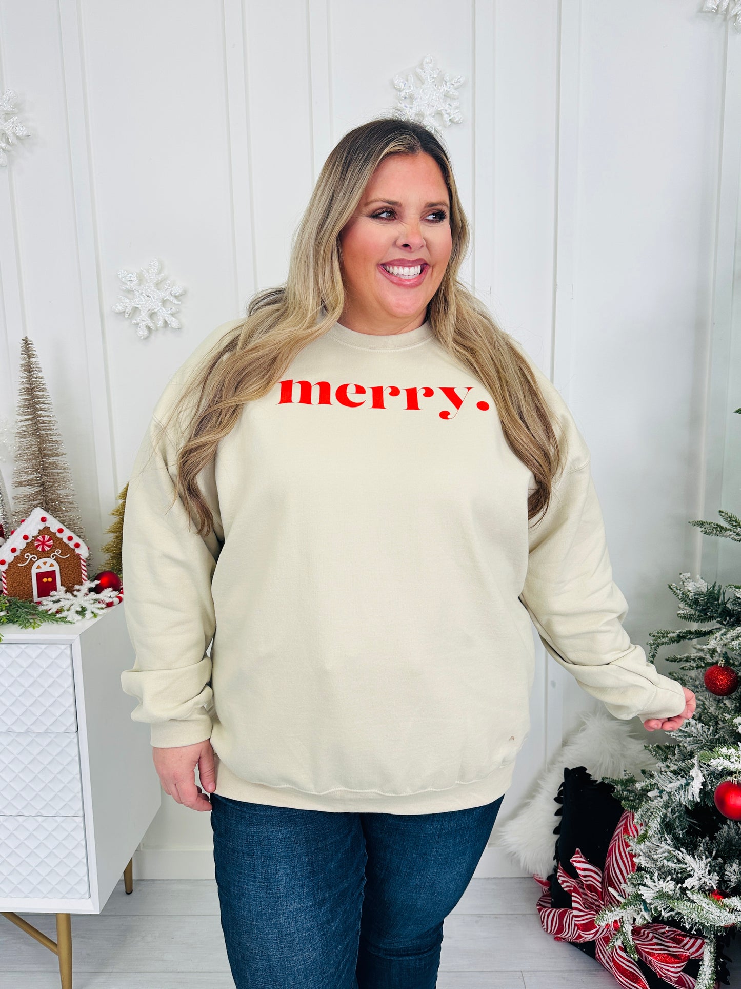 merry. Graphic Crewneck Sweatshirt-Multiple Colors!