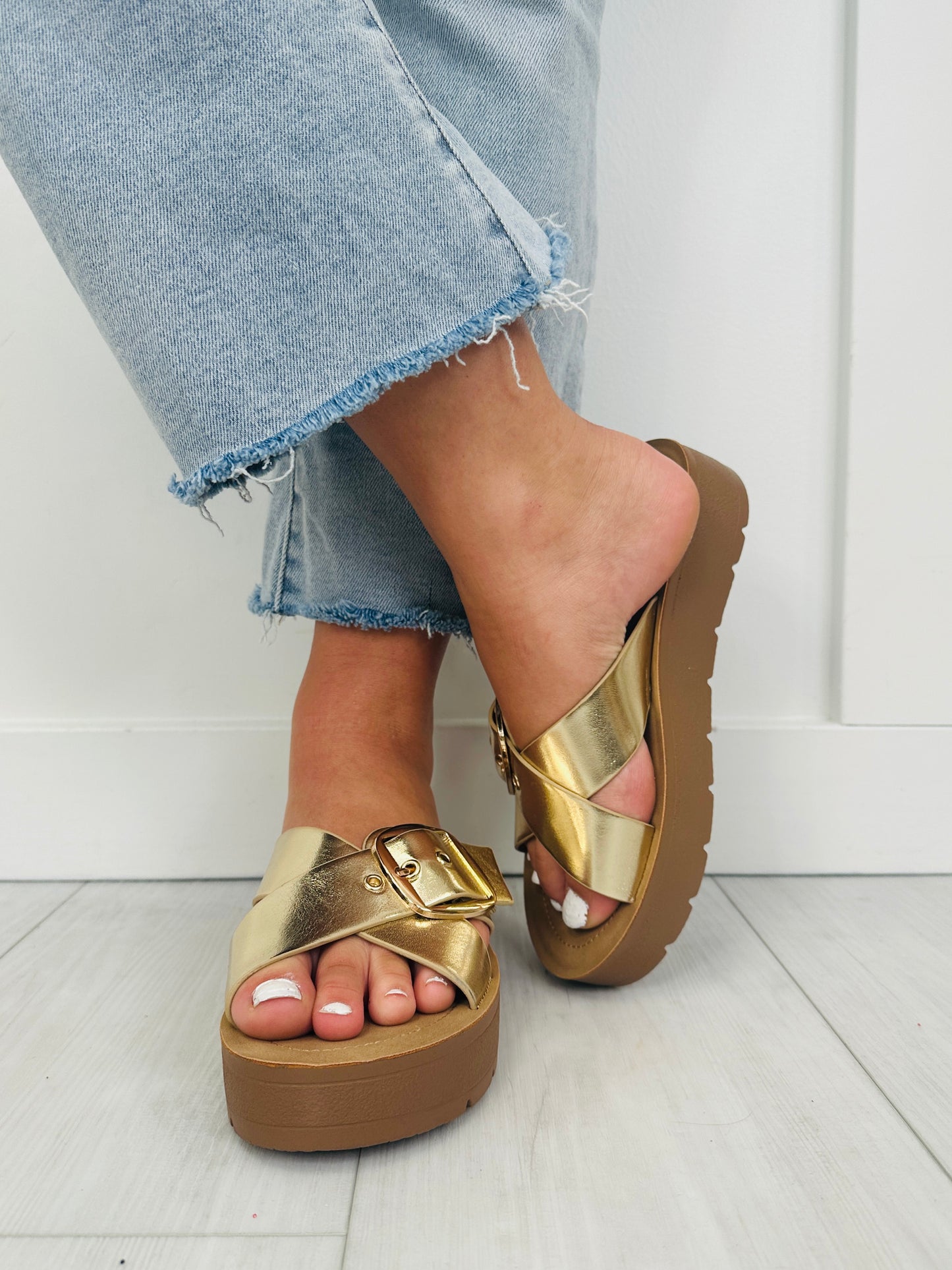 Metallic Muse Sandals